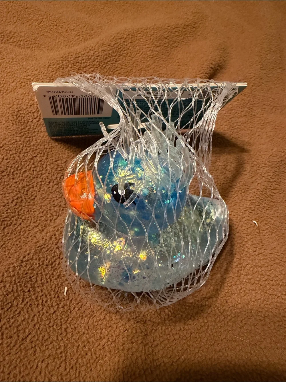 Sugar Swaps Blue Glitter Squishy Duck - Kids Learning Toy